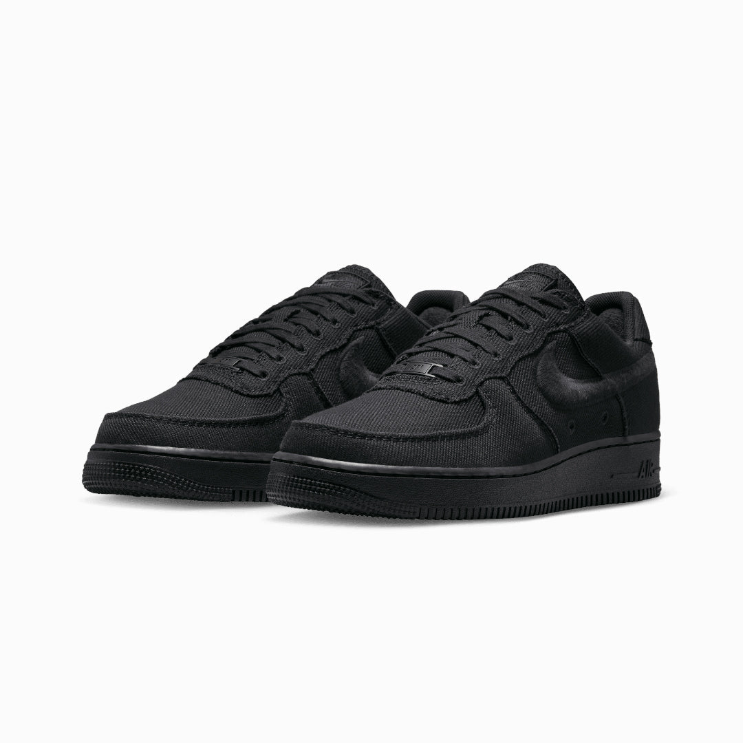 NIKE | AIR FORCE 1 LOW CANVAS { BLACK/BLACK