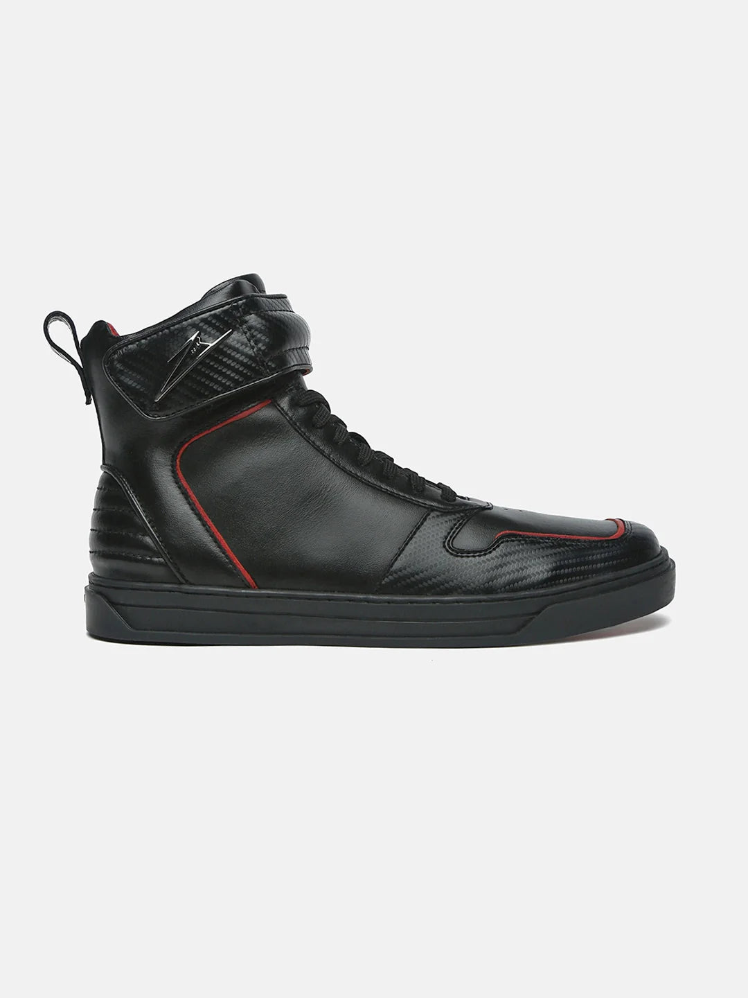 ZOH I – RS Carbon-Fiber Leather High-Top Leather Sneakers